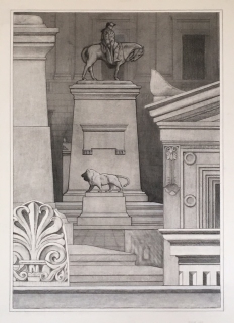 C Strange - Washington Monument Analytique_2013_18x24_Charcoal_2500