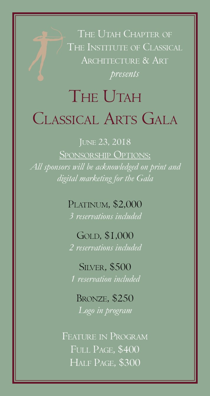 ICAA Classical Arts Gala Sponsorships