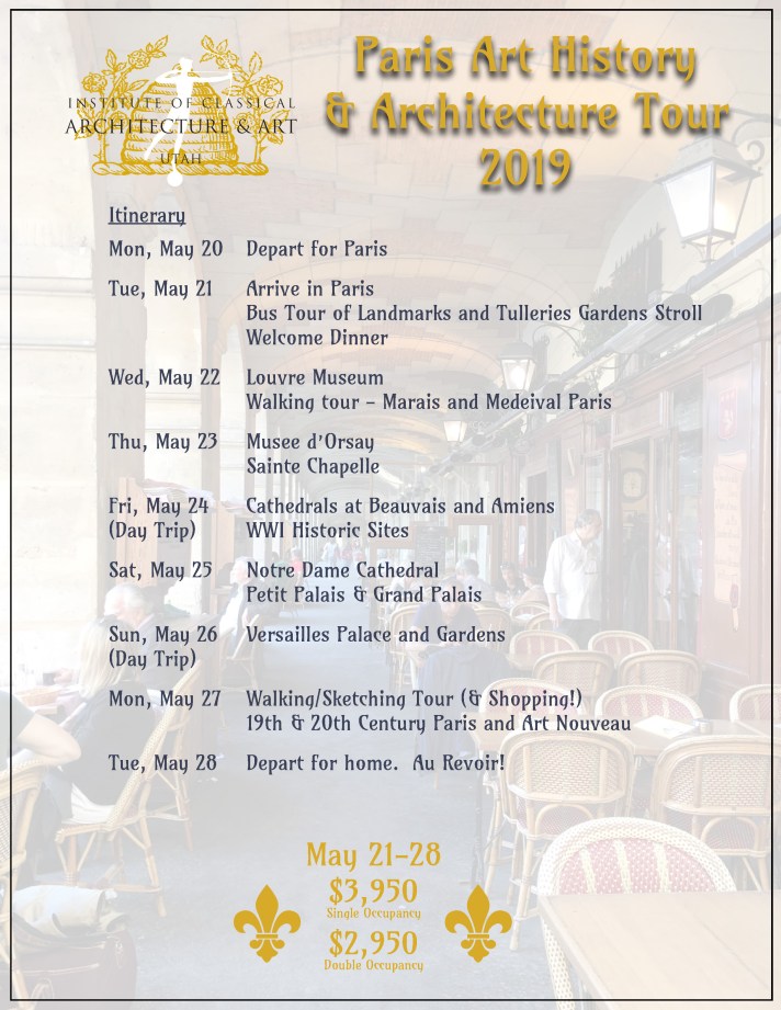 2019 Paris Itinerary