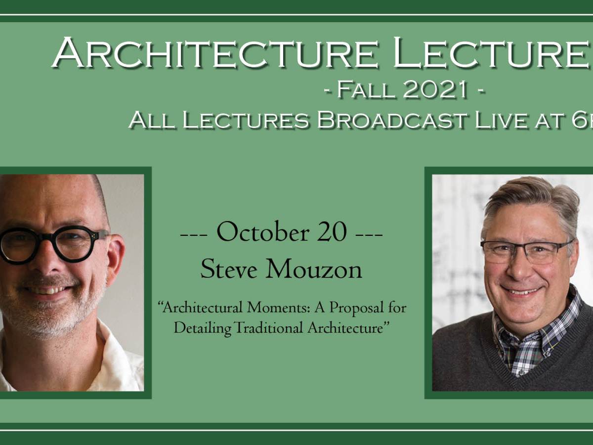UVU Architecture Fall 2021 Lecture Series